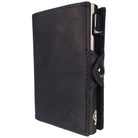 Portacarte safe magnetic nero con custodia in pelle nera - Sei♥G