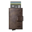 Portafoglio uomo portacarte marrone blocco RFID - Sei♥G